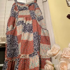 Juniors’ Patchwork-Print Sundress